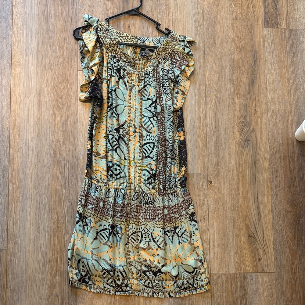 Angie Multicolor Patterned Mini Dress